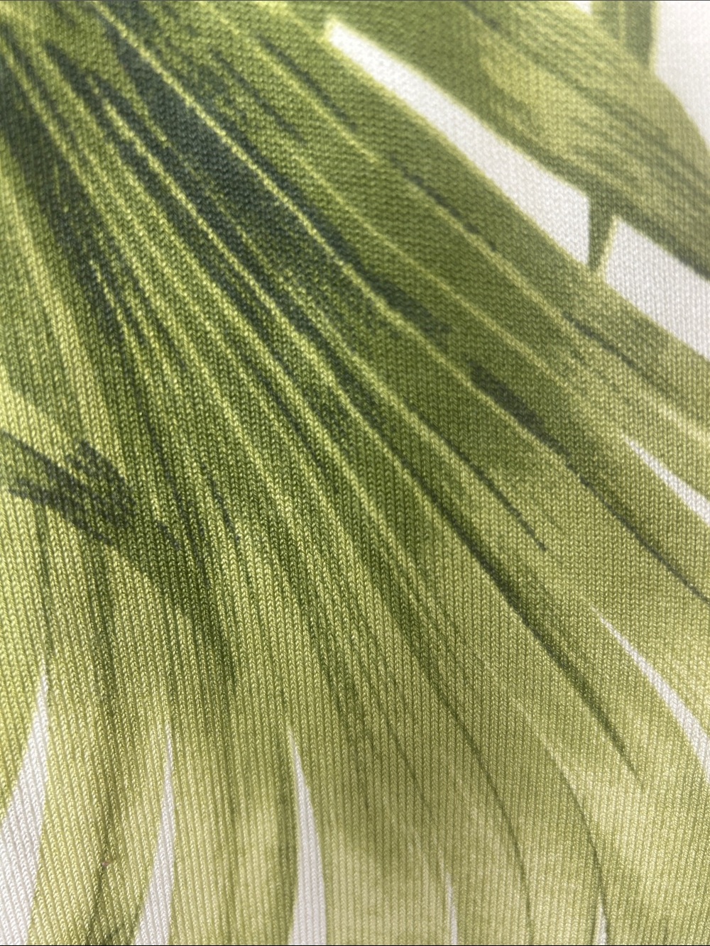 Tommy Bahama Green Palm-Print V-Neck Long Sleeve Sweater - Picture 5 of 6